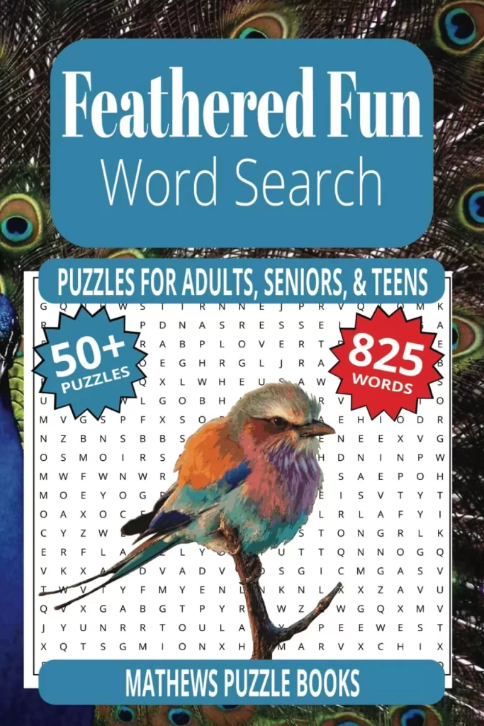 Feathered Fun: The Ultimate Bird Name Word Search book - TexasBirder.com