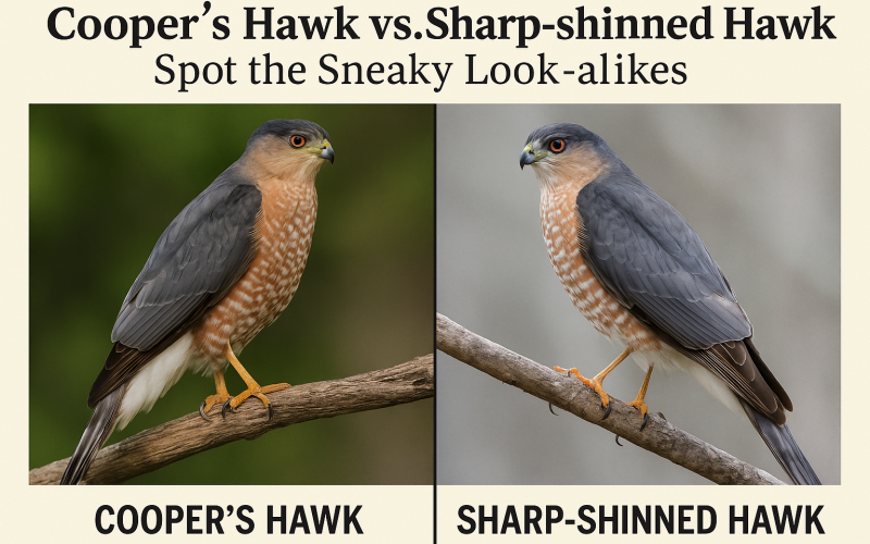 Cooper’s Hawk vs. Sharp-shinned Hawk IDs