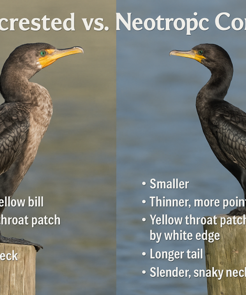 Double-crested vs. Neotropic Cormorants IDs