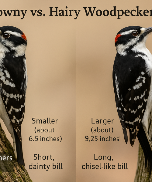 Downey vs. Hairy Woodpeckers IDs