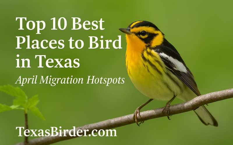 Best Places to Bird in Texas During April; TexasBirder.com